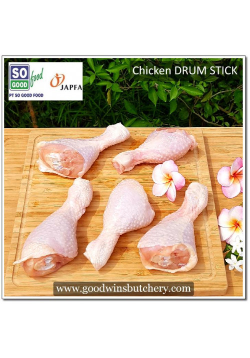 Chicken LEG DRUMSTICK ayam paha bawah SOGOOD FOOD frozen (price/pack 600g 4-5pcs)